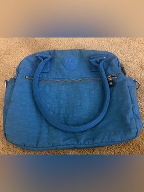 Kipling Cadie Blue Jay Nylon Satchel